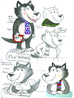 Rough Character Sketches
of Wilf Wolf