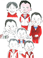 Rough Character Sketches
of Little Fred
